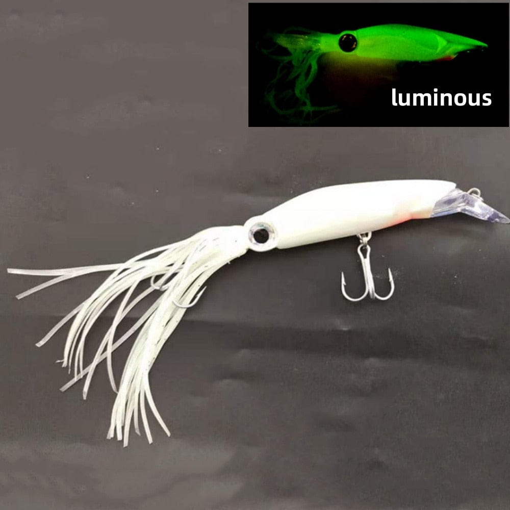 1Pcs 14cm 40g Octopus Fishing Lure 6 Colors Squid Hard Bait High Carbon Steel Hook Octopus Crank For Tuna Sea Allure Tools
