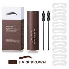 New Eyebrow Stamp Shaping Makeup Waterproof Brow Powder Natural Eye Eyebrow Stick Hair Line Contour Brown Black 6 Color