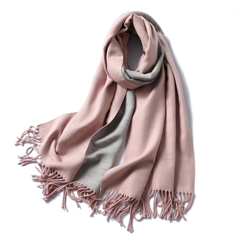 Winter Cashmere Scarf Women Thick Warm Shawls Wraps Lady Solid Scarves Fashion Tassels Pashmina Blanket Quality Foulard 2023 New