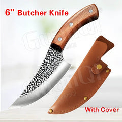 Fish Filleting Knife Stainless Steel Boning Knife Handmade Fishing Knife Kitchen Meat Cleaver Camping Cutter Chef Knives - Wowza