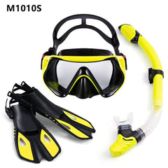 Swimming Flippers Diving Fins Snorkeling Goggles Dive Snorkel Equipment Scuba Diving Swimming Fins Set Adult Flippers Underwater