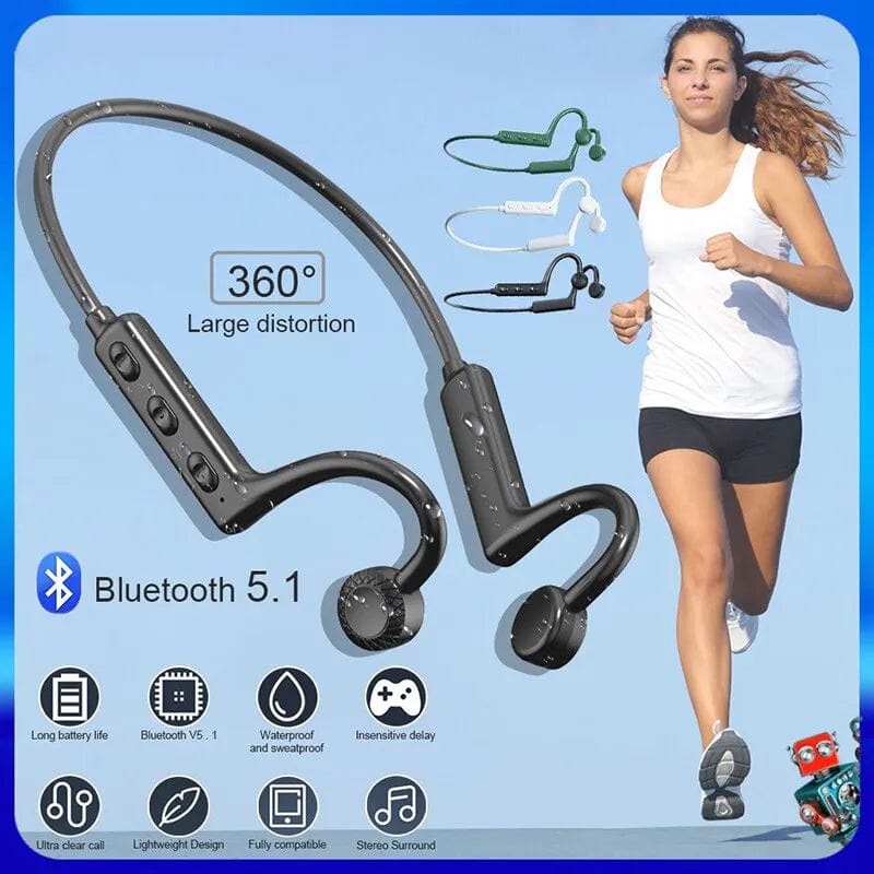 Wireless Bluetooth Headphones Sport TWS Bluetooth Neckband Headset Hearing Aids Earphones Handsfree With Mic