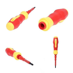 Insulated Screwdriver Set And Changeable Magnetic Slotted Bits Repair Tool 1PC/15PCS 380V/13PCS 1000V