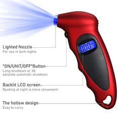 Digital Tyre Pressure Gauge Backlight LCD Tyre Air Monitoring Meter 150PSI High Precision Handheld Tester Tool for Car Truck