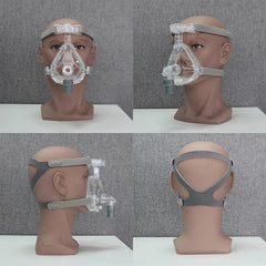 Full Face Mask CPAP Auto BiPAP CPAP Mouth Mask Medical Silicon Full Facial Mask With Headgear for Sleep Apnea Snoring