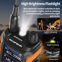 Two Way Radio UV-21 Pro V2 Wireless Copy Frequency Tri Band Powerful Waterproof Long Range UV-5R 22Pro S22 Type-C