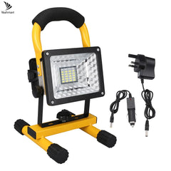 Floodlight 30W LED Portable Rechargeable Waterproof Spotlight Battery Powered Searchlight Outdoor Work Lamp Camping Lantern