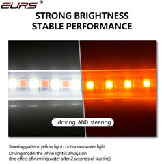 Car Mirror Indicator Lamp DRL Streamer Strip Flowing Turn Signal Lamp LED Car Light Source Turn Signals For Cars