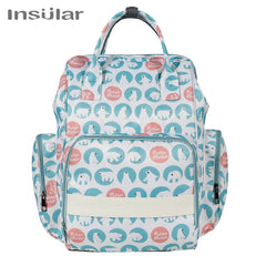 Insular Brand Nappy Backpack Bag Mummy Large Capacity Stroller Bag Mom Baby Multi-function Waterproof Outdoor Travel Diaper Bags