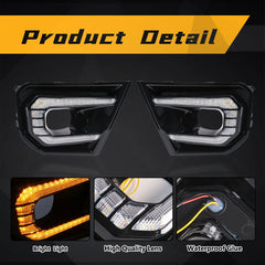 Ford Ranger 2022 2023 Wildtrak XLT Sport Platinum LED Daytime Running Lights Car Front Bumper Driving Daylights Auto 12V