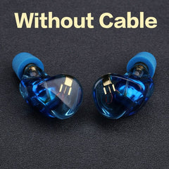 OPENHEART Resin Earbuds with Mmcx Good-looking HIFI High Quality Audio Wired Headphone Headset In-ear Earphones Bass Earpieces