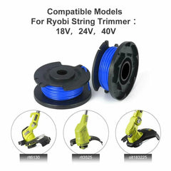 20-3PC String Trimmer Spool Replacement For Ryobi One Plus AC14RL3A 18V 24V 40V 11Ft Auto Feed Cordless Weed Eater Spool Line