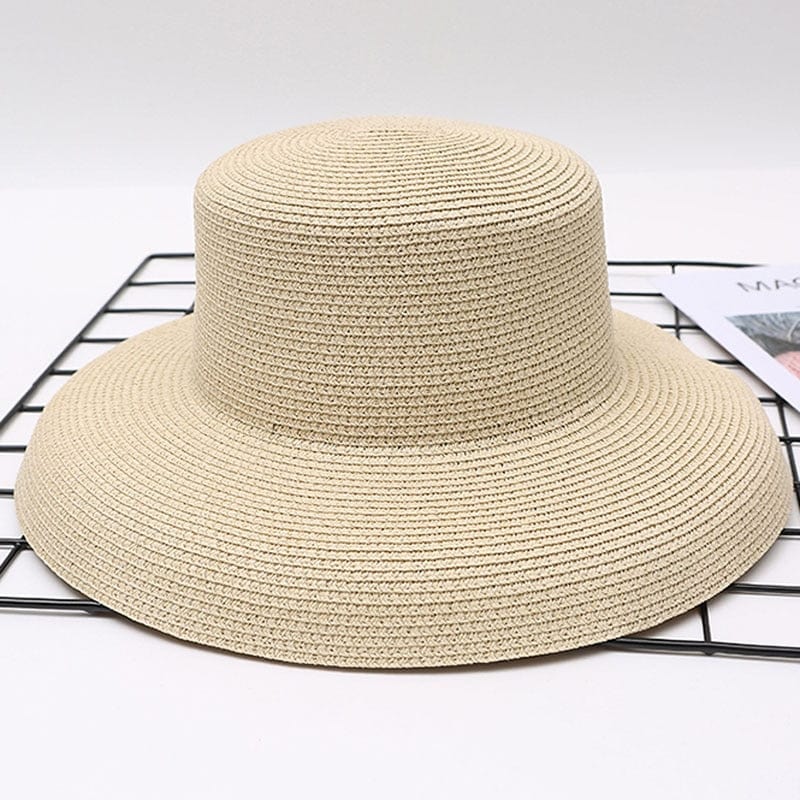 MAXSITI U  Summer Hepburn Style Vintage Design Straw Hat Women Girls Solid Color Beach Holiday  Big Sun Cap