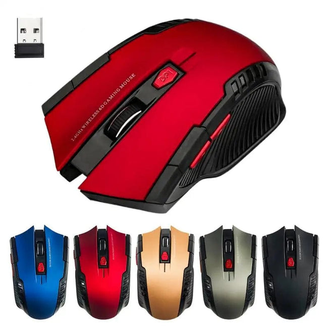 2.4G 6 Key Wireless Mouse Game Mouse 1600DPI USB Receiver Gaming Mouse Optical For Laptop Computer PC Gamer
