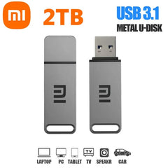 USB 3.1 Flash Drive 2TB High-Speed Pen Drive 1TB Metal Waterproof Type-C Usb PenDrive For Computer Storage Devices