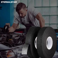 Electrical Tape Heat Resistant Harness Tape Adhesive Cloth Tape Waterproof Tape Insulating Automotive Fabric Cloth Tape 5Pcs