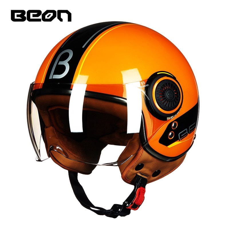 Capacete BEON 110B Motorcycle Scooter Helmet beon open face 3/4 motorbike jet vintage retro helmets Casco ECE Certification