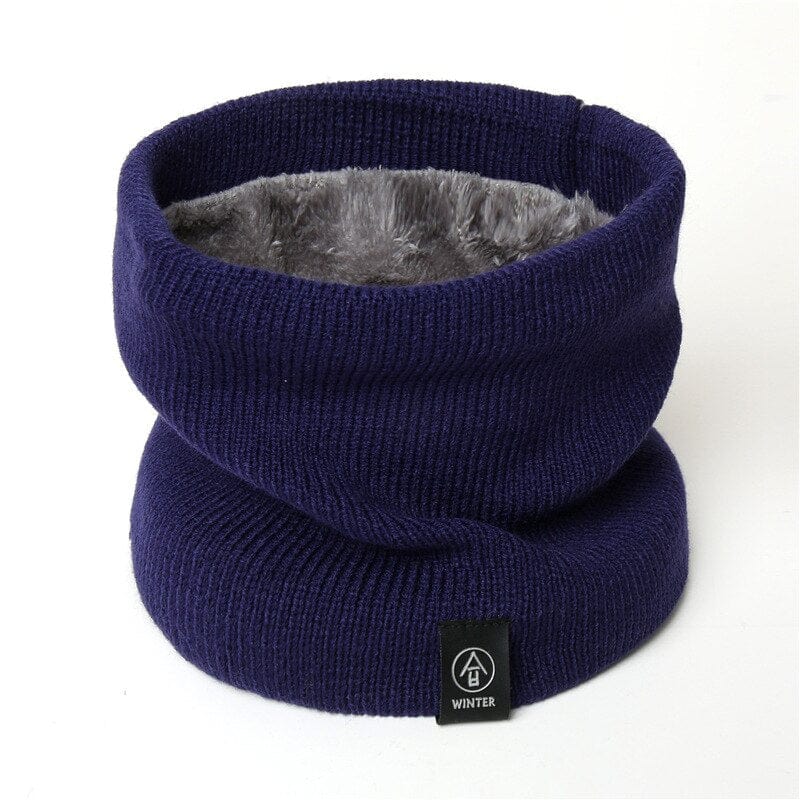 2022 New Neck Scarf Winter Women Men Solid Knitting Collar Thick Warm Velveted Rings Scarves High Quality Allmatch Muffler