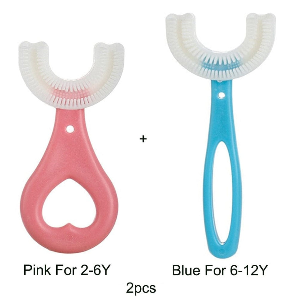 Toothbrush Children 360 Degree U-shaped Child Toothbrush Teethers Brush Silicone Kids Teeth Oral Care Cleaning