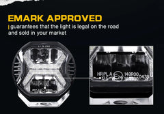 Superbright Offroad Spot Work Light 12v 24v LED Light Bar 6000K Drl White & Amber Light for Car SUV 4x4 Boat ATV  LED Headlights