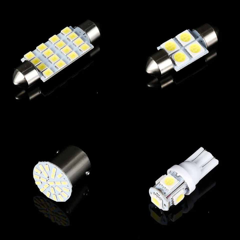 42pcs LED Car Interior Lights Bulb T10 6000K SMD LED Replacement License Plate/Reading Light Bulbs Xenon White Interior Light