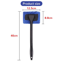 Car Window Cleaner Brush Kit Windshield Cleaning Wash Tool Inside Interior Auto Glass Wiper With Long Handle Car Accessories