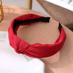 Wide Top Knot Hair Bands For Women Headdress Solid Color Cloth Headband Bezel Girls Hairband Hair Hoop Female Hair Accessories