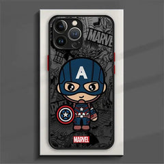 Phone Case For iPhone 15 11 14 13 12 Pro Max Mini X XR Xs 8 7 Plus 6 6S Silicon Cover Marvel Groot Spiderman Black Panther