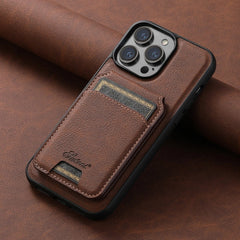 Wallet iPhone Case Card Holder Leather Magnetic Pocket Cover For iPhone 12 13 14 15 Pro Max Plus Ultra Magsafe