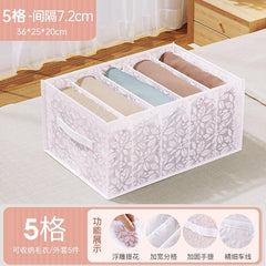 Jeans Compartment Storage Box Closet Clothes Drawer Mesh Separation Box Stacking Pants Drawer Divider Can Washed Home Organizer - Wowza