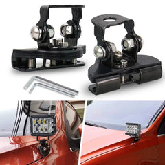 Led Light Mount Work Light Bracket Clamp Stainless Steel Pillar Hood Off road Led Work Light Bar Holder Accessories Universal