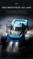 Model RC Car With LED Light 2WD Off-road Remote Control Climbing Vehicle Outdoor Cars Toy Gifts for Kids