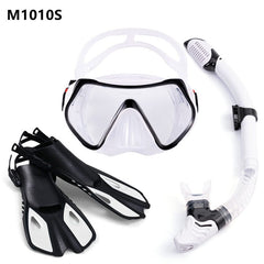 Swimming Flippers Diving Fins Snorkeling Goggles Dive Snorkel Equipment Scuba Diving Swimming Fins Set Adult Flippers Underwater