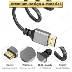 HDMI-Cable 4K 60Hz Male to HDMI-compatible Male for PS3/4 Projector TV Box Laptop Monitor Cable