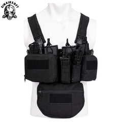 SINAIRSOFT CS Match Wargame TCM Chest Rig Airsoft Tactical Vest Military Gear Pack Magazine Pouch Holster Molle 500D Nylon Swat