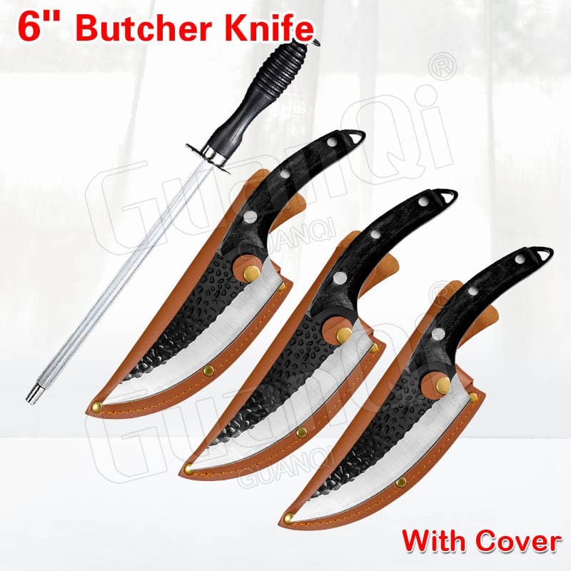 Fish Filleting Knife Stainless Steel Boning Knife Handmade Fishing Knife Kitchen Meat Cleaver Camping Cutter Chef Knives - Wowza