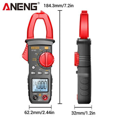 ANENG ST181 Clamp Meter Digital Multimeter DC/AC Current 4000 Counts Ammeter Voltage Tester Car Amp Hz Capacitance NCV Ohm Test