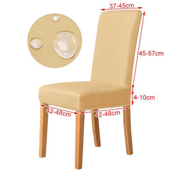 3 Sizes Waterproof Fabric Chair Cover Stretch Seat Chair Covers For Hotel Party Banquet Wedding Bar Chair Slipcovers Home Decor