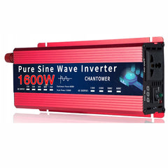 Inverter 12v/24v To 110v/220v Pure Sine Wave Inverter 12v 220v 1000W 1600W DC To AC Portable Auto Converter Car Solor Inverter