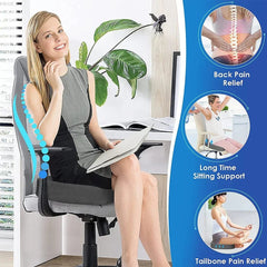 Coccyx Seat Cushion Memory Foam U-Shaped Pillow for Chair Cushion Pad Car Office for Tailbone Pain Massage Pillow