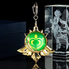 Genshin Impact Trinket Mondstadt Liyue Sumeru Fatui Vision Of God Keychains Anime Accessories Bag Pendant Key Rings High Quality