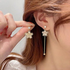 New Fashion Korean Imitation Pearl Drop Earrings for Women Butterfly Owl Zircon Oversized Earring Wedding Party Jewelry