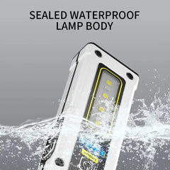 Super Bright LED Source Work Lamp with Magnet Alarm SOS Key Chain Power Bank Waterproof Emergency Flashlight