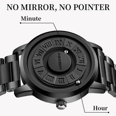 Luxury Watch Men Creative Scrolling Pointer Magnetic Force Sport Watches Men Quartz Chronograph Man Clock Relogio Masculino