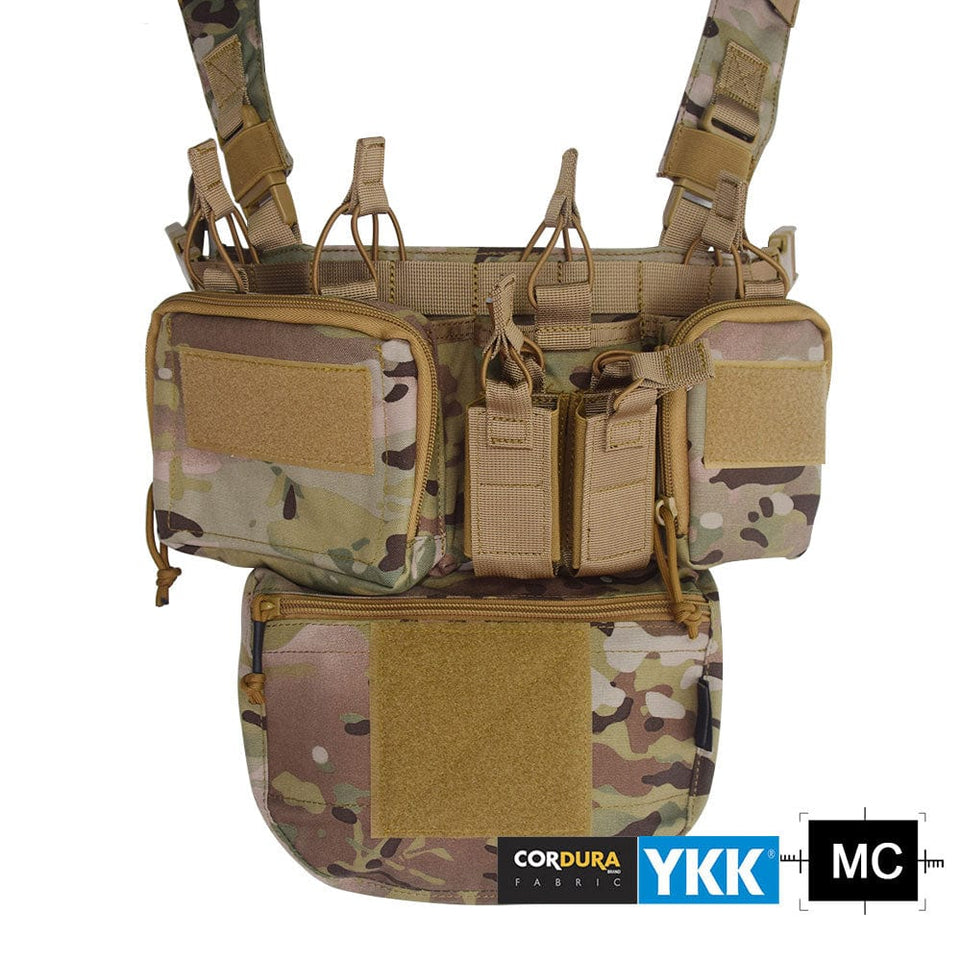 SINAIRSOFT CS Match Wargame TCM Chest Rig Airsoft Tactical Vest Military Gear Pack Magazine Pouch Holster Molle 500D Nylon Swat