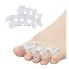 2Pcs=1Pair Toe Separator Hallux Valgus Bunion Corrector Orthotics Feet Bone Thumb Adjuster Correction Pedicure Sock Straightener