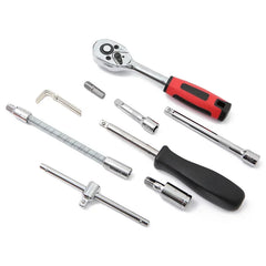 Tool Kit 46/53 Piece/Set 1/4-Inch Socket Set Car Repair Tool Ratchet Torque Wrench Combo Auto Repairing Tool Set