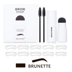 New Eyebrow Stamp Shaping Makeup Waterproof Brow Powder Natural Eye Eyebrow Stick Hair Line Contour Brown Black 6 Color