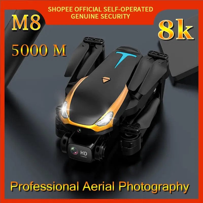 Drone 4K HD Aerial Photography Quadcopter Remote Control Helicopter 5000 Meters Distance Avoid Obstacles