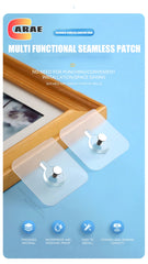 Strong Adhesive Wall Hook Without Piercing Picture Hanger Self-adhesive Wall Hangers Without Holes for Frame Poster Photo Clock